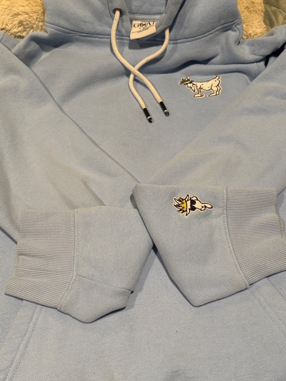 GOAT 🐐 USA 🇺🇸 Light Blue Hoodie